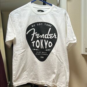 Fender Tokyo guitar pick t-shirt